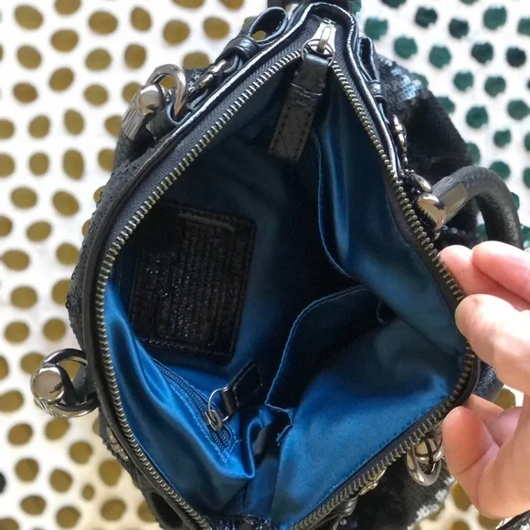 Coach Limited Edition Sequined Handbag, like new condition